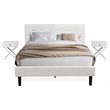 Pemberly Row 3-Piece Wooden Queen Bedroom Set with White Finish