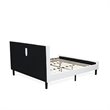 Pemberly Row 2-Piece Wood King Bedroom Set with Nightstand in White