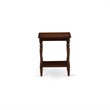 Pemberly Row 2-Piece Full Bedroom Set with Bed and Nightstand in Brown