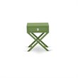 Pemberly Row 2-Piece Wooden Full Bedroom Set in White/Clover Green