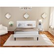 Pemberly Row 2-Piece Wood Queen Bedroom Set in White/Urban Gray