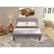 Pemberly Row 2-Piece Wood Full Bedroom Set in Brown/Burgundy