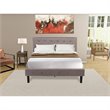 Pemberly Row 2-Piece Wood Full Bedroom Set with USB Ports in Brown