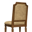 Pemberly Row Parson Dining Chairs in Acacia Wood Walnut Finish (Set of 2)