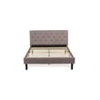 Pemberly Row Traditional Engineered Wood Full Bed in Brown and Black