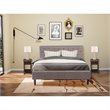 Pemberly Row 3-Piece Wood King Bedroom Set in Brown & Jacobean Finish