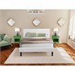 Pemberly Row 3-Piece Wood Queen Bedroom Set in White & Clover Green Finish