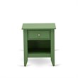 Pemberly Row 3-Piece Wood Queen Bedroom Set in White & Clover Green Finish