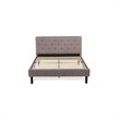Pemberly Row 2-Piece Full Bedroom Set with Nightstand in Brown Taupe