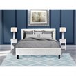 Pemberly Row 3-Piece King Bedroom Set with 2 Nightstands in White