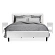 Pemberly Row 3-Piece King Bedroom Set with 2 Nightstands in White