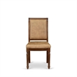 Pemberly Row Parsons Dining Chairs in Antique Walnut (Set of 2)