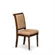 Pemberly Row Parsons Dining Chairs in Antique Walnut (Set of 2)