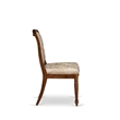 Pemberly Row Parson Dining Chairs in Walnut Acacia Wood (Set of 2)