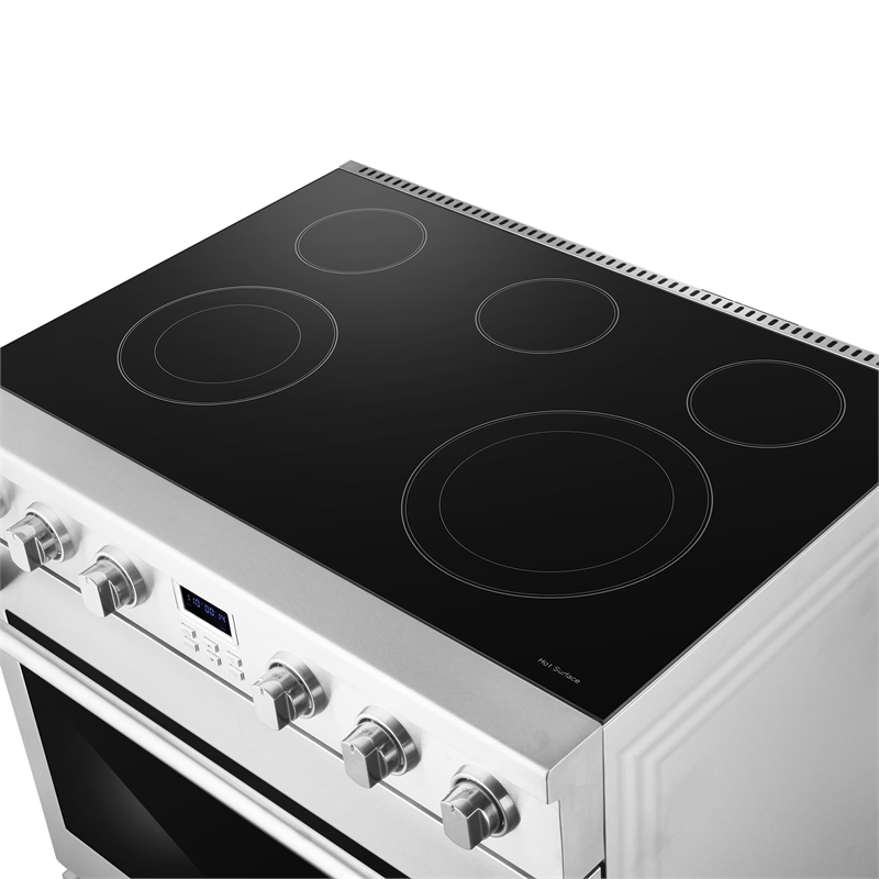 Pemberly Row 36 in Electric Ceramic Glass Range with 6 cu. ft. Oven