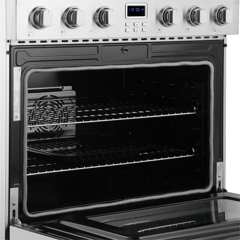 Pemberly Row 36 in Electric Ceramic Glass Range with 6 cu. ft. Oven