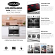 Pemberly Row 36 in Electric Ceramic Glass Range with 6 cu. ft. Oven