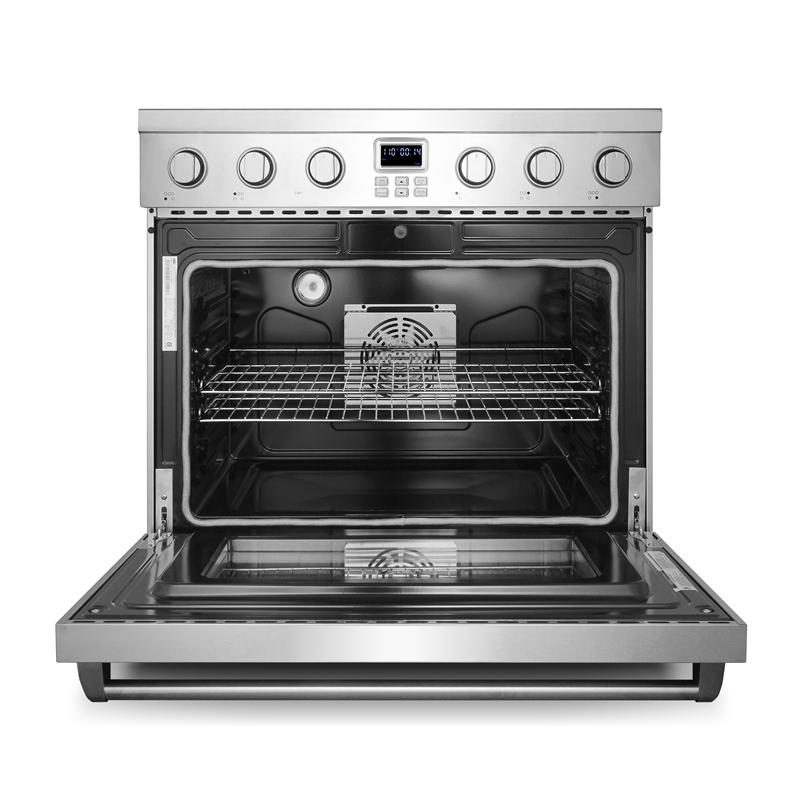 Pemberly Row 36 in Electric Ceramic Glass Range with 6 cu. ft. Oven