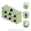 Pemberly Row 6-Cube Thick Frame Closet Organizer in White Engineered Wood