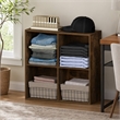 Pemberly Row REED 4-Cube Closet Organizer in Amber Pine