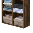 Pemberly Row REED 4-Cube Closet Organizer in Amber Pine