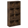 Pemberly Row 8-Cube Closet Organizer in Amber Pine with Open Shelves