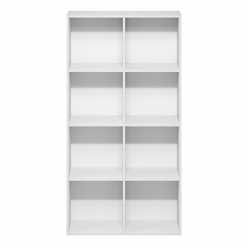 Pemberly Row 8-Cube Closet Organizer in White with Open Shelves