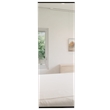 Pemberly Row Wall Mounted Shoe Rack with Mirror in Black Wengue
