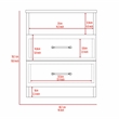 Pemberly Row 2 Drawer Nightstand with Open Shelf in Espresso