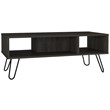 Pemberly Row Coffee Table with Hairpin Legs 39.8in Wide in Brown