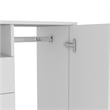 Pemberly Row Modern 4 Drawer Dresser and 40in TV Stand in White