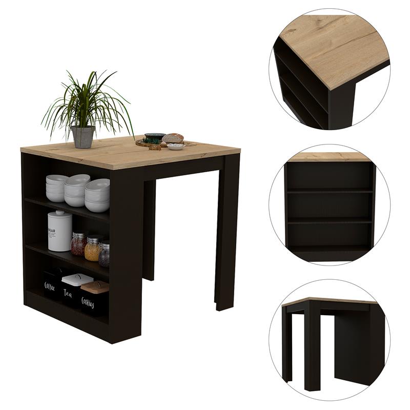 Pemberly Row Kitchen Island 36.2in Countertop in Multi-Color
