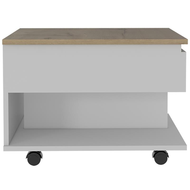 Pemberly Row Lift Top Coffee Table 21.6in Wide in Multi-Color