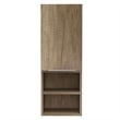 Pemberly Row Bathroom Wall Medicine Cabinet with Shelves in Brown