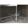 Pemberly Row 2 Tier Lazy Susan Corner Cabinet Organizer in Silver