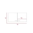 Pemberly Row Two Door Wall Cabinet 39.3in Wide in Multi-Color