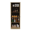 Pemberly Row 5 Shelf Multistorage Cabinet 70.8in High in Multi-Color