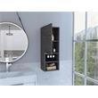 Pemberly Row Bathroom Wall Cabinet 32.17in High in Smoky Oak