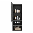 Pemberly Row Bathroom Wall Cabinet 32.17in High in Smoky Oak