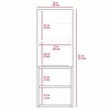 Pemberly Row Bathroom Wall Cabinet 32.17in High in Smoky Oak