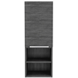 Pemberly Row Bathroom Wall Cabinet 32.17in High in Smoky Oak