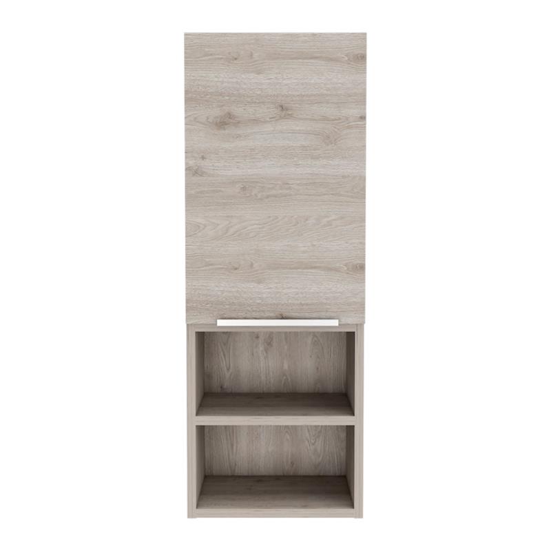Pemberly Row Bathroom Wall Cabinet 32.17in High in Light Gray