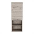 Pemberly Row Bathroom Wall Cabinet 32.17in High in Light Gray