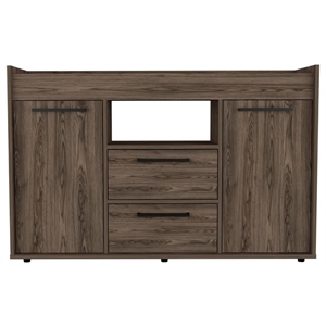 Pemberly Row Sideboard with Drawers and Cabinets 47in Wide in Dark Walnut
