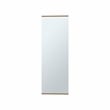 Pemberly Row Wall Mounted Mirrored Shoe Rack 42.4in High in Oak