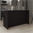 Pemberly Row Kitchen Island with Two Cabinets 59in Wide in Black