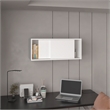 Pemberly Row 32in Wall Mounted Cabinet with Sliding Doors in White