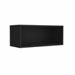 Pemberly Row 30in Open Wall Shelf Storage Cabinet in Dark Wengue