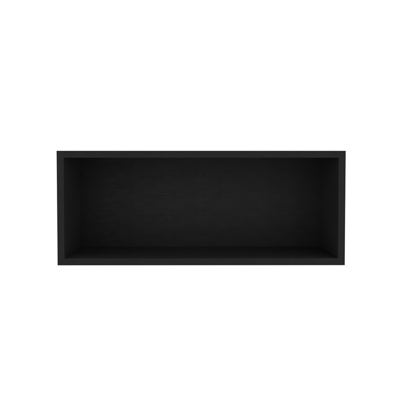 Pemberly Row 30in Open Wall Shelf Storage Cabinet in Dark Wengue