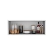 Pemberly Row 30in Open Wall Shelf Cabinet 12.5in Deep in White